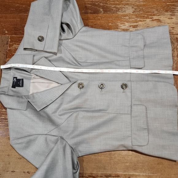 East 5th Womens 2pc Tan A-line Skirt Suit Set Size 8 - Picture 4 of 14